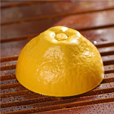 Набор для чайной церемонии «Лимон», 4 предмета: стеклянная чаша с крышкой 210 мл, 2 керамические чаши 40 мл и 150 мл, салфетка, сумка, жёлтый