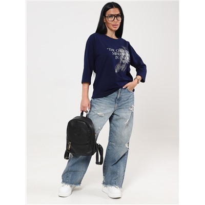 Фрактал - футболка чернильный