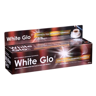 Отбеливающая зубная паста White Glo для любителей кофе и чая, 100 г