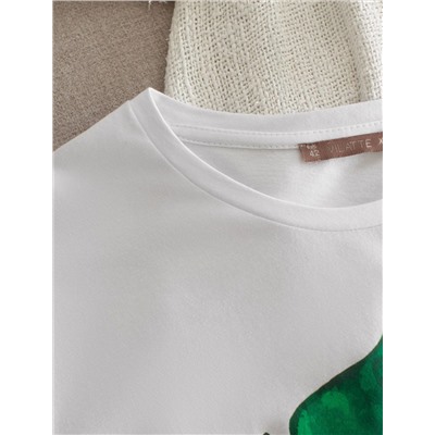 Футболка из премиального хлопка с авторским принтом