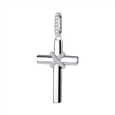 Подвеска из серебра куб.циркон., Л-27631