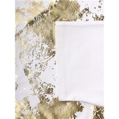 Футболка женская MIST Gold, размер 42, белая