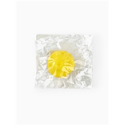 Игрушка пищащая «Мячик планета» для собак, 6.5 см, желтая