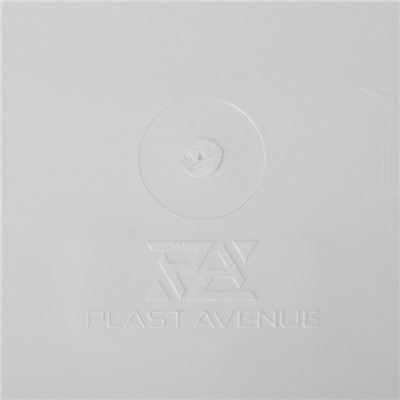 Горшок для цветов с поддоном Plast-Avenue «Лодочка», 3 л, пластиковый, белый