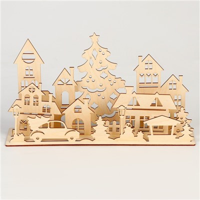 Заготовки для творчества. Украшение для дома «Новый год! Город»