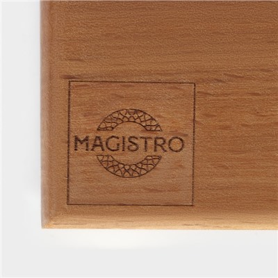 Доска разделочная деревянная Magistro, 30×18×3 см, цельный массив бука
