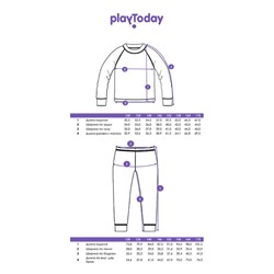Термокомплект трикотажный для девочек: брюки, толстовка