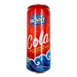 Газированный б/а напиток «Кола» Cola Ooh Sunny Drink, Малайзия, 325 мл