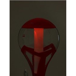 Башня пивная «Шар», колба 3 л, ёмкость для льда, подсветка, пластик, красная