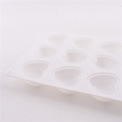 80327-287G Форма Сердце для выпечки кексов, пирожных, конфет, муссов силикон (х120)