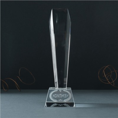 Фигурка стекло «Стела наградная. Приз - Чемпион», 8×8×22 см