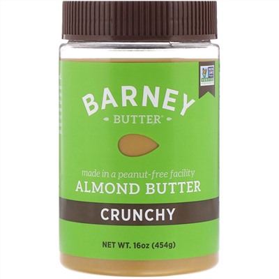 Barney Butter, Миндальное масло, хрустящее, 16 унций (454 г)