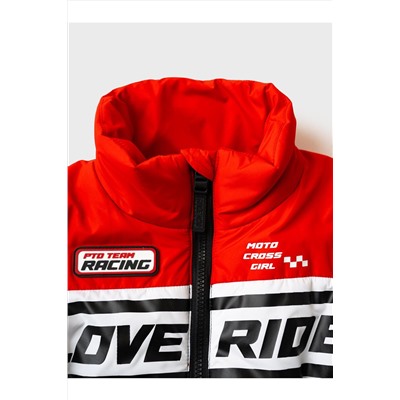 Жилет текстильный с полиуретановым покрытием для девочек PLAYTODAY, 1242631