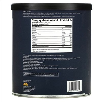 Biochem, 100% Whey Isolate Protein, Natural, 24.6 oz (699 g)