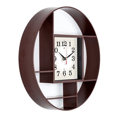 Часы настенные интерьерные «Маганса», бесшумные, плавный ход, d=35 см, от батарейки 1×АА