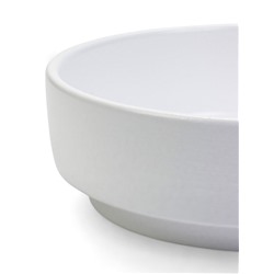 Кашпо - бонсайница для кактусов и суккулентов, 800 мл, 18×5.5 см, d=15 см, керамика, белое