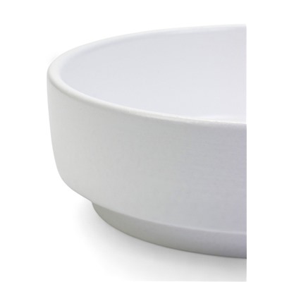 Кашпо - бонсайница для кактусов и суккулентов, 800 мл, 18×5.5 см, d=15 см, керамика, белое