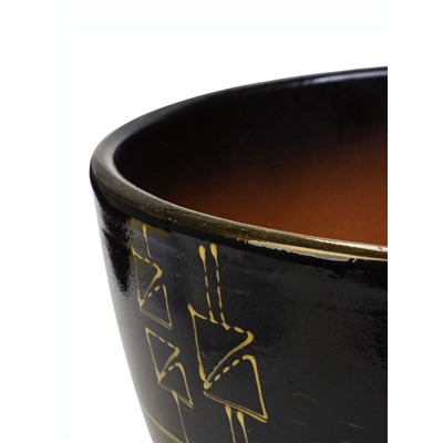 Горшок для цветов «Мираж », 8 л, d=30 см, h=23 см, с поддоном, керамика, коричневый