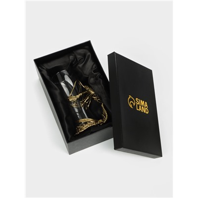 Пивной бокал «Рак», 470 мл, 9.2×18.5, стекло, прозрачный, золотой