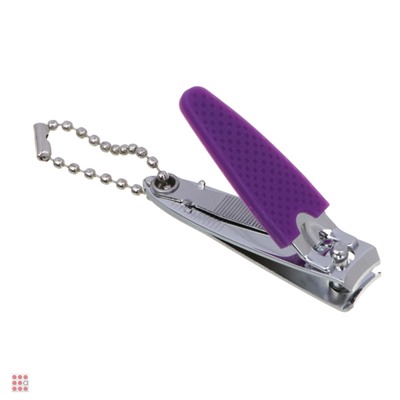 Книпсер для ногтей с силиконовой ручкой и пилкой