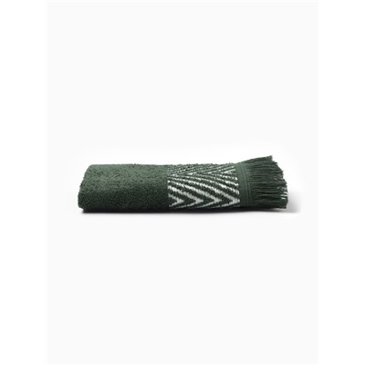 Полотенце махровое LoveLife «Танами» 70×130 см, зелёное, 100% хлопок, 430 г/м²