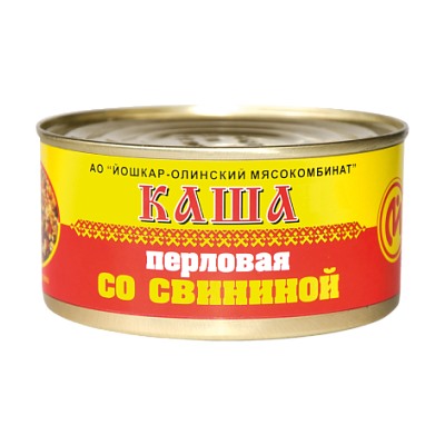 Консервы мясные Каша перловая со свининой №8, 325 г
