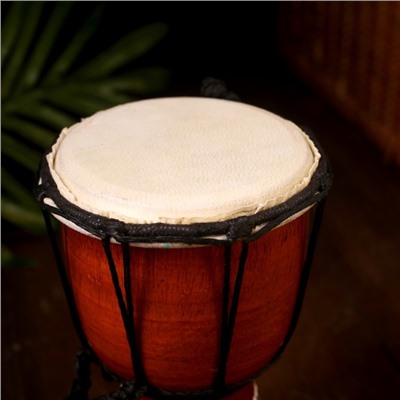 Сувенирный музыкальный инструмент «Барабан Джембе Узоры», 20×12×12 см, МИКС
