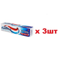 Aquafresh Зубная паста 50мл Освежающе-мятная (синяя) 3шт