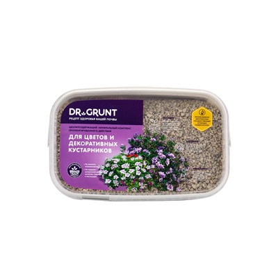 Удобрение минеральное для цветов и декаративных кустарников, Dr.Grunt, ведро, 3.3 л