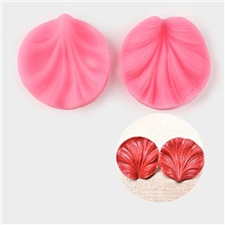 Молд кондитерский «Лист герани», силикон, 2 предмета, 7.5×7 см, МИКС