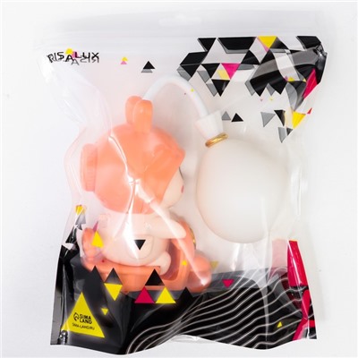 Ночник «Зайчик»LED 2 Вт USB АКБ розовый 7.5×9.5×32 см RISALUX