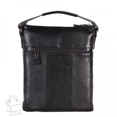 Сумка мужская кожаная 7611 black Zinimsk