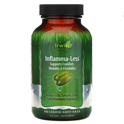 Irwin Naturals, Inflamma-Less, 80 гелевых капсул
