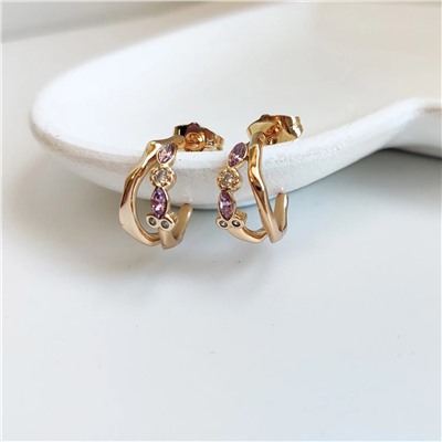 Серьги с кристаллами Swarovski