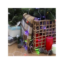 Гирлянда «Нить» 2.5 м, IP20, прозрачная нить, 25 LED, свечение RG/RB, мигание, 220 В