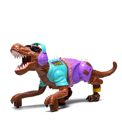 Динозавр "Хип хоп" р/у (ходит, распыляет пар) в коробке