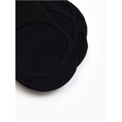 Следки спортивные с компрессией Resport, 3 пары, размер 35-38, чёрные