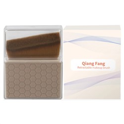 Kristaller Профессиональная скошенная кисть для макияжа с защитным футляром / Kabuki Beauty Brush, бежевый 27777