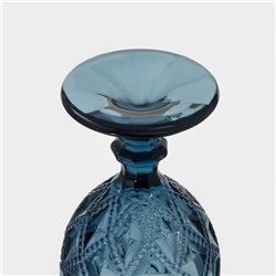 Бокалы для вина Magistro «Варьете», 320 мл, 8.5×16 см, набор 6 шт., стекло, синие