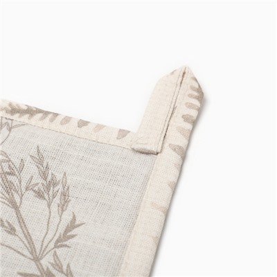 Прихватка «Этель» Flower herbarium, 19×19 см, 100% хлопок, репс 210 г/м²