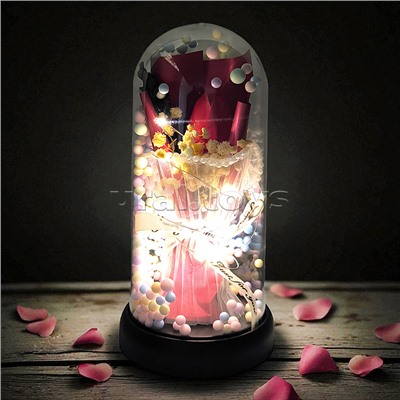 Светильник "Тюльпан" в коробке (красный)