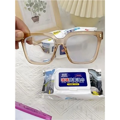 Салфетки влажные для стекол и зеркал, 80 шт