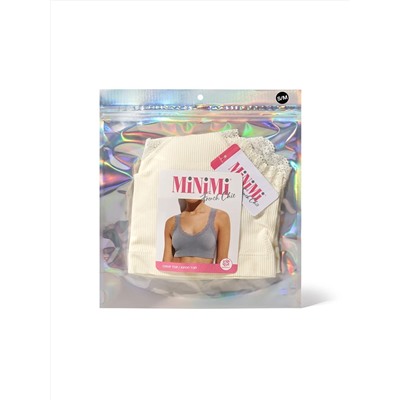 Minimi Топ Mi 1121S French Chic Майка "Топ" (кроп-топ на широких бретелях с вкладышами), PA