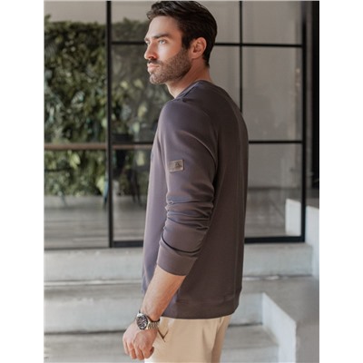 Свитшот из фактурного хлопка с авторским принтом