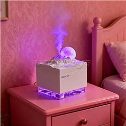 Светильник-увлажнитель "Луна" цвет белый, в коробке