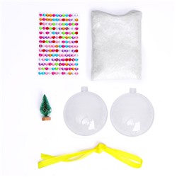 УЦЕНКА Ёлочный шар со снегом «Новый год!», набор для творчества
