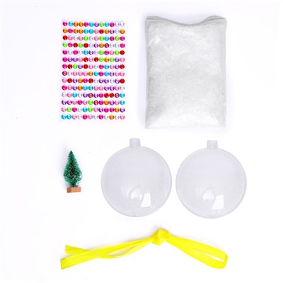 УЦЕНКА Ёлочный шар со снегом «Новый год!», набор для творчества