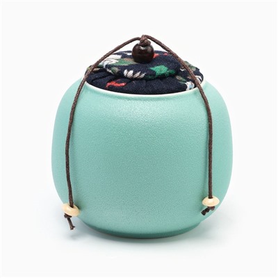 Набор для чайной церемонии ДЖЕКИЧАЙ «Харбин», 10 предметов, на 4 персоны, чашка 40 мл, чайник 200 мл, керамика, бирюзовый