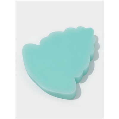 Молд для заливки новогодний «Ёлочка - Мне сладкое нельзя, неси полусладкое», 6.9×6.2×1.3 см, силикон, бирюзовый