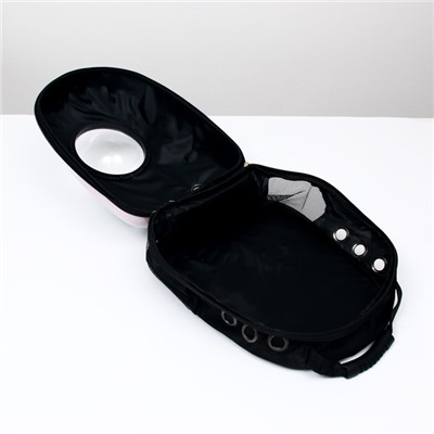 Рюкзак для переноски кошек и собак «Лист», 32×25×42 см, с окном